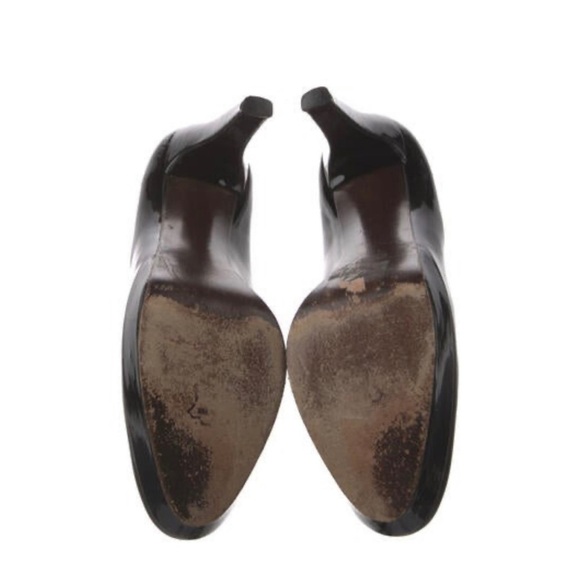 Stuart Weitzman Black Patent Shoes Heels Pumps size 9 - Picture 7 of 14